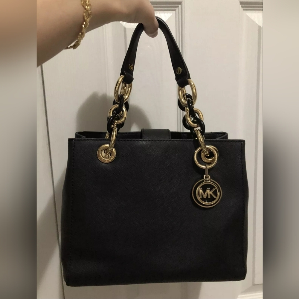 Michael Kors Cynthia Saffiano Leather Satchel